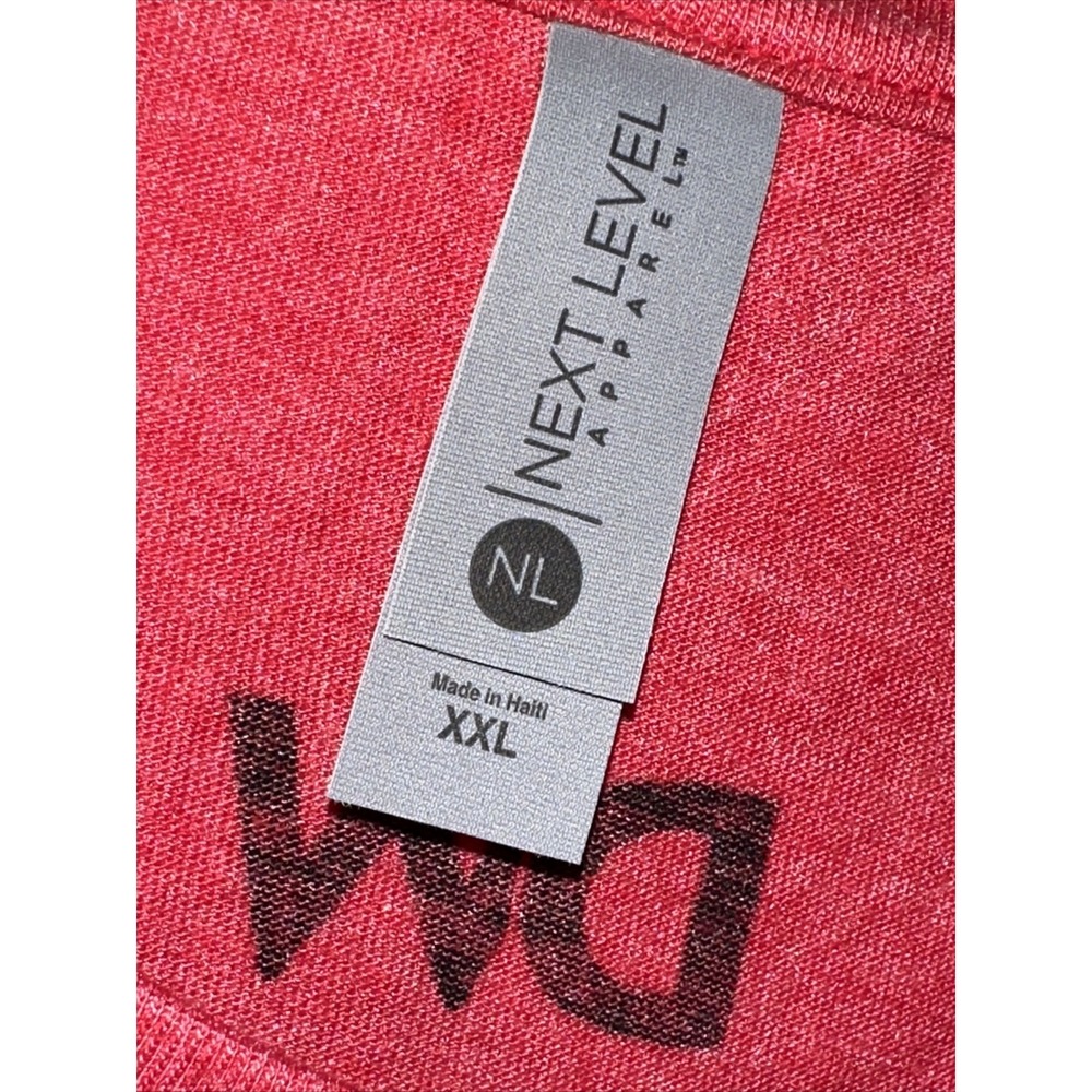 Next Level Mens XXL Red Insert Woke Slogan Graphic T-Shirt Short Sleeve Tee - Picture 8 of 13